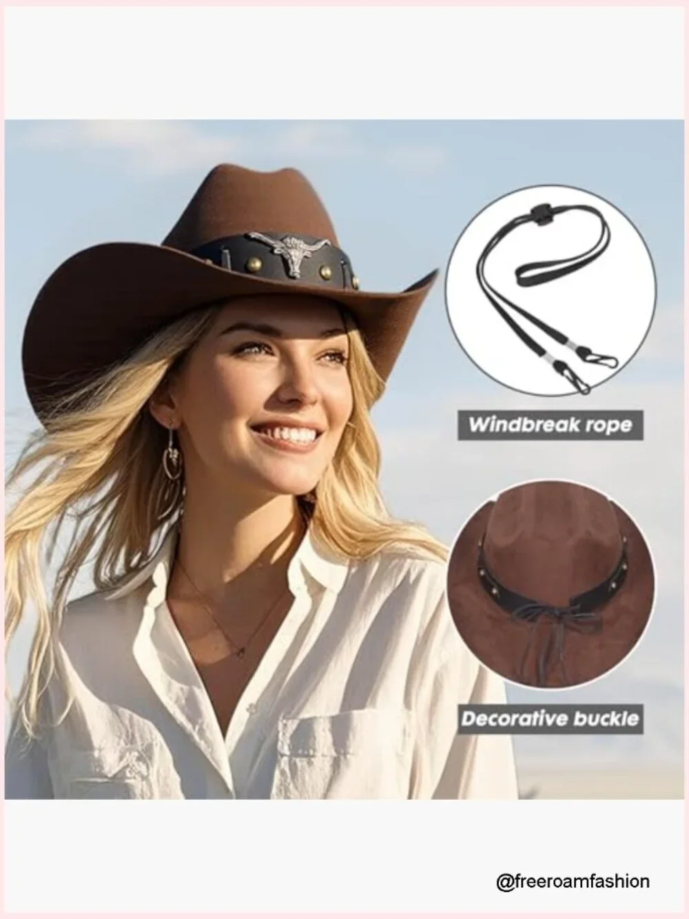 Preppy Sparkly Cowboy Hat for Women - Disco Ball Sequins Bachelorette Party